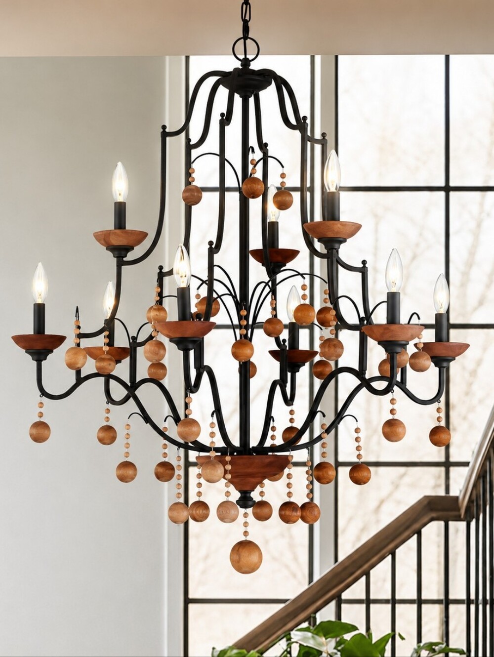 Minka-Lavery Colonial Charm 9-Light Large Chandeliers
